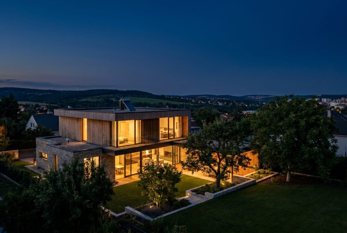 Moderní rezidenční nemovitost použitá jako zajištění investice